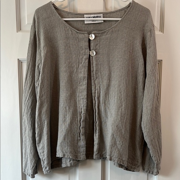 Vintage Aly Wear Linen Lagenlook Relaxed Fit 3 Piece Set - Size Small / Medium - Picture 2 of 16